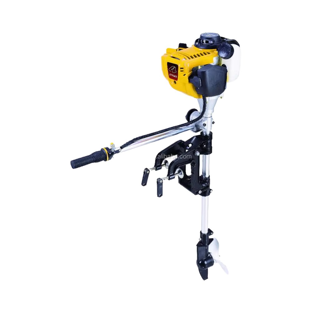 2.5HP 1-Cylinder Gasoline Air-Cooled Outboard Motor 2-Stroke Electric Start Engine